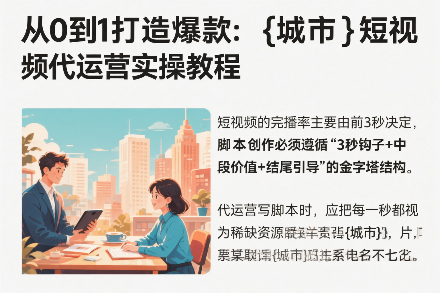 从0到1打造爆款：黑河短视频代运营实操教程