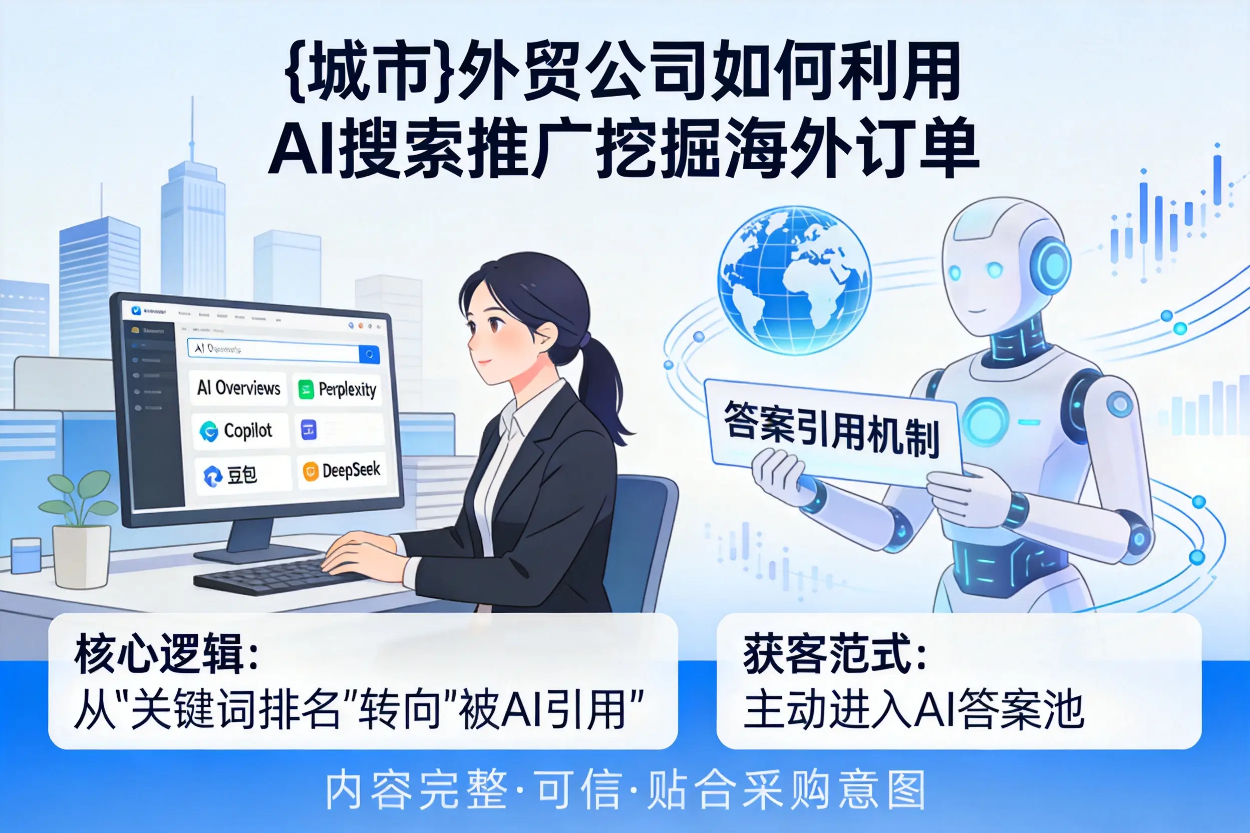 黑河外贸公司如何利用AI搜索推广挖掘海外订单