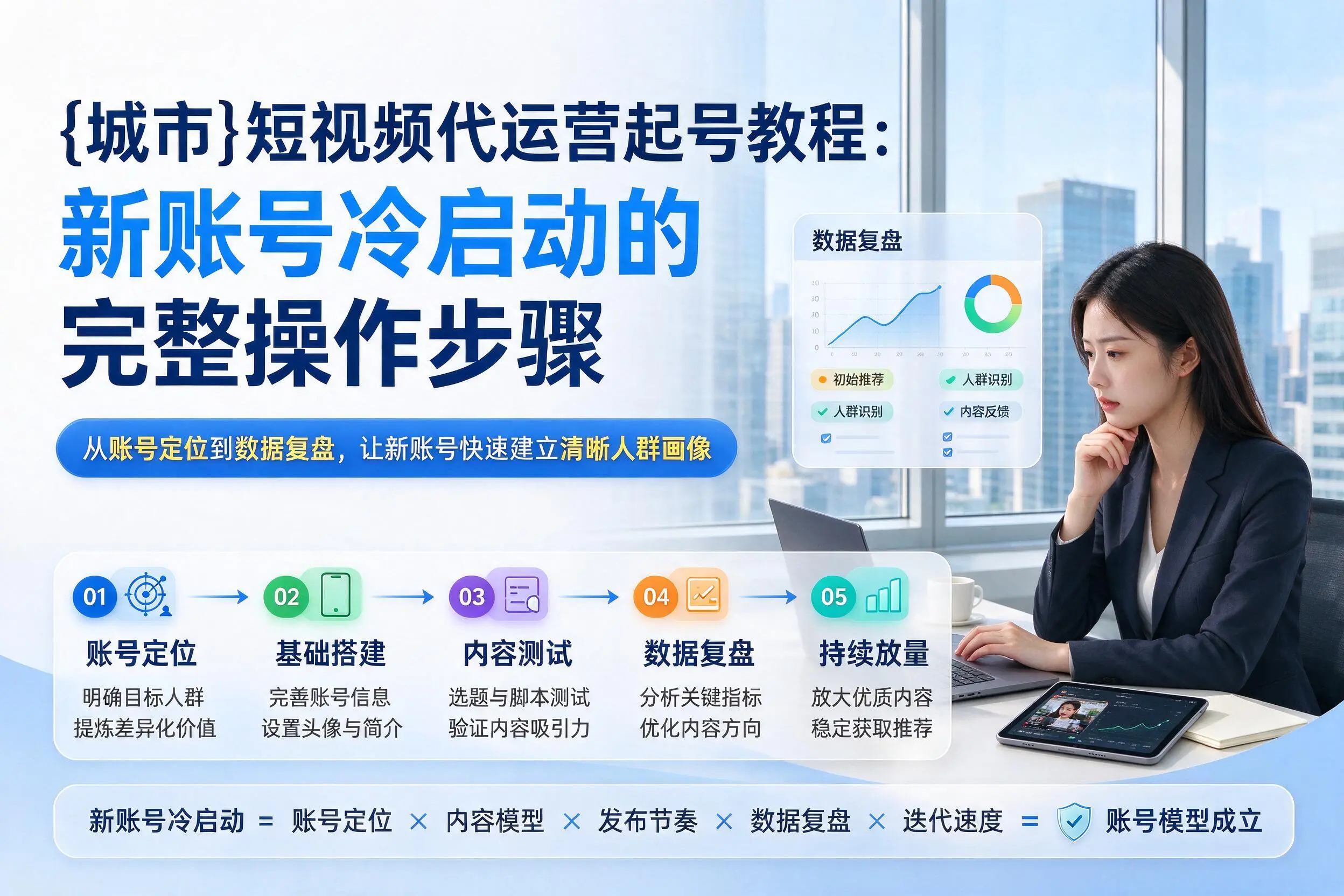 黑河短视频代运营起号教程：新账号冷启动的完整操作步骤