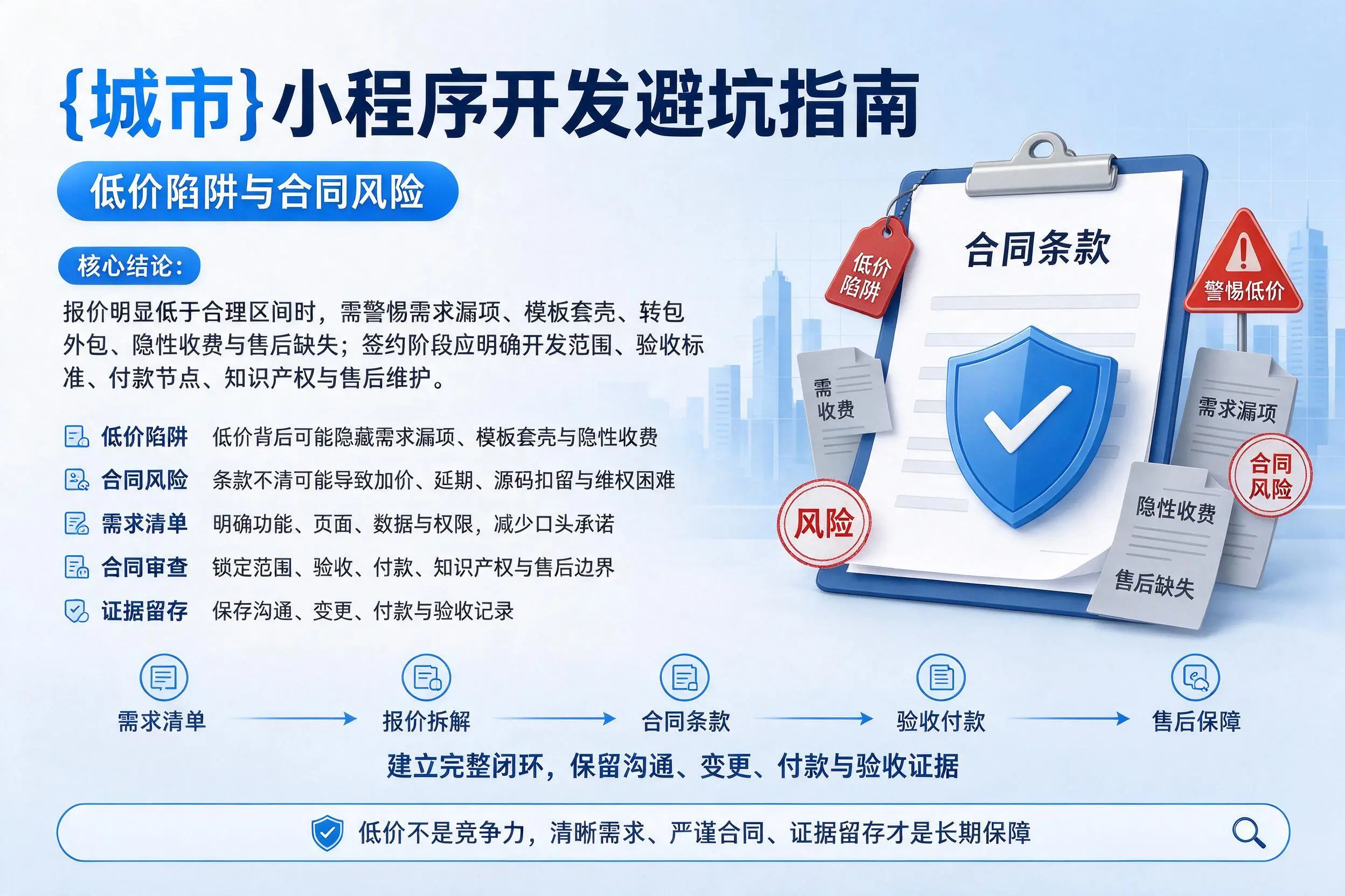 黑河小程序开发避坑指南：低价陷阱与合同风险
