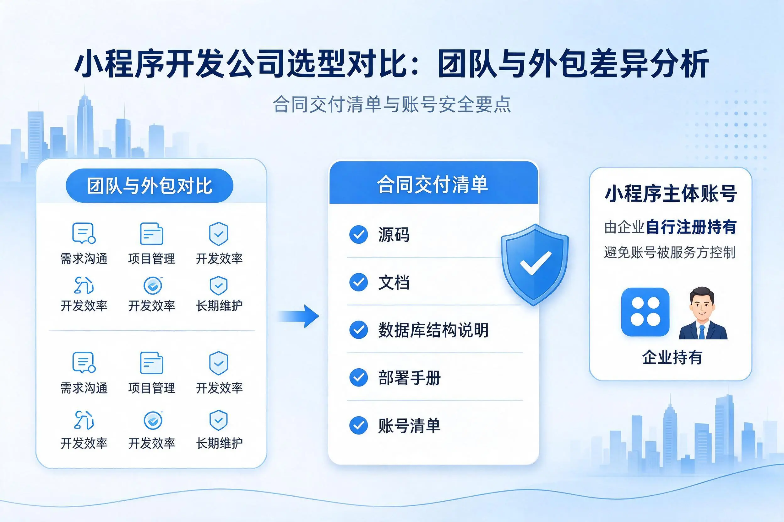黑河小程序开发公司选型对比：团队与外包差异分析