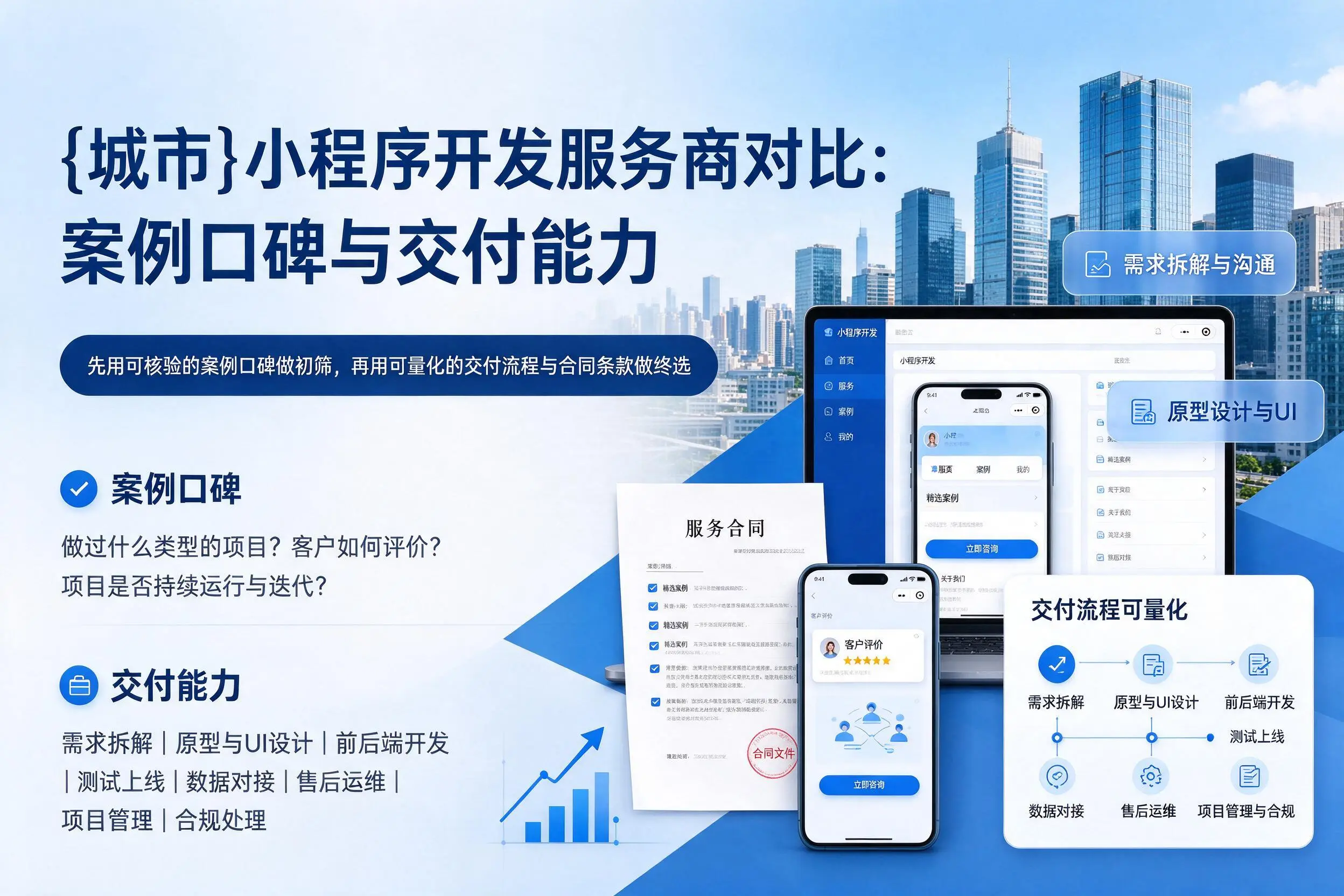 黑河小程序开发服务商对比:案例口碑与交付能力