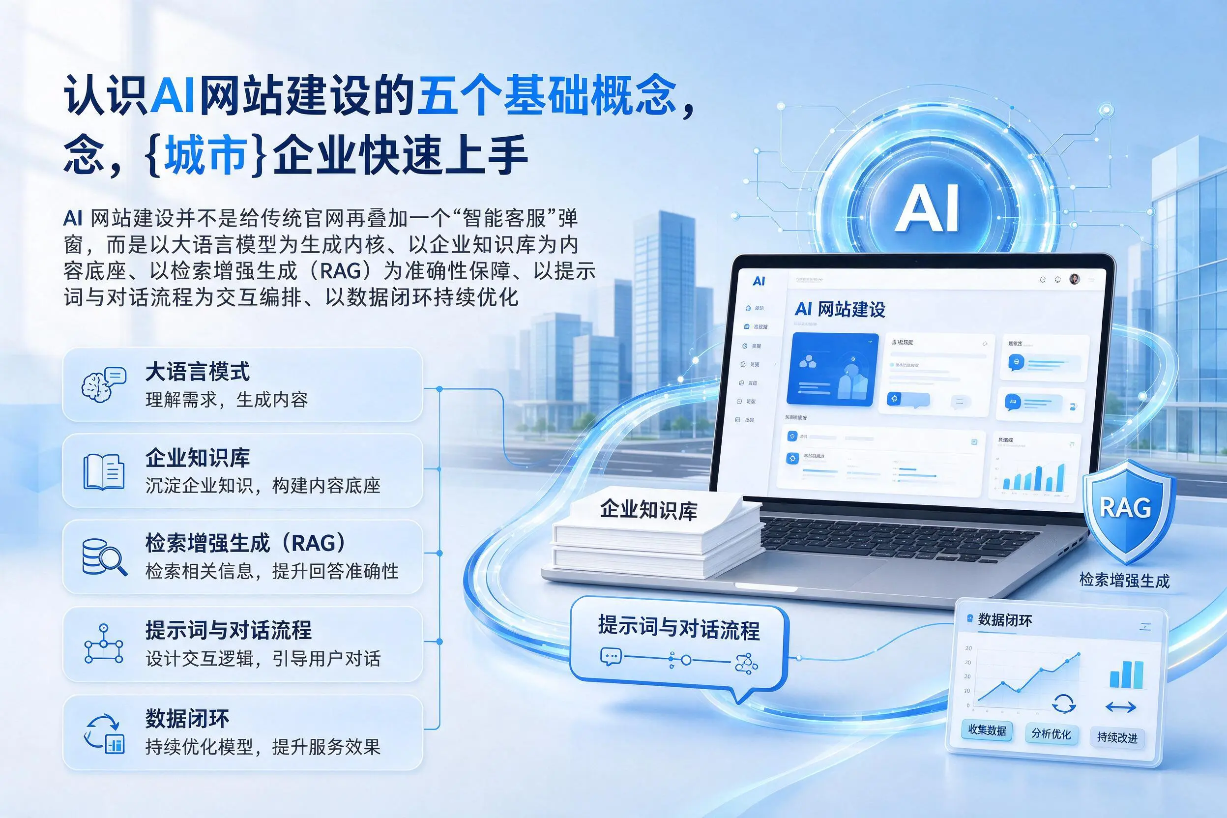 认识AI网站建设的五个基础概念，黑河企业快速上手