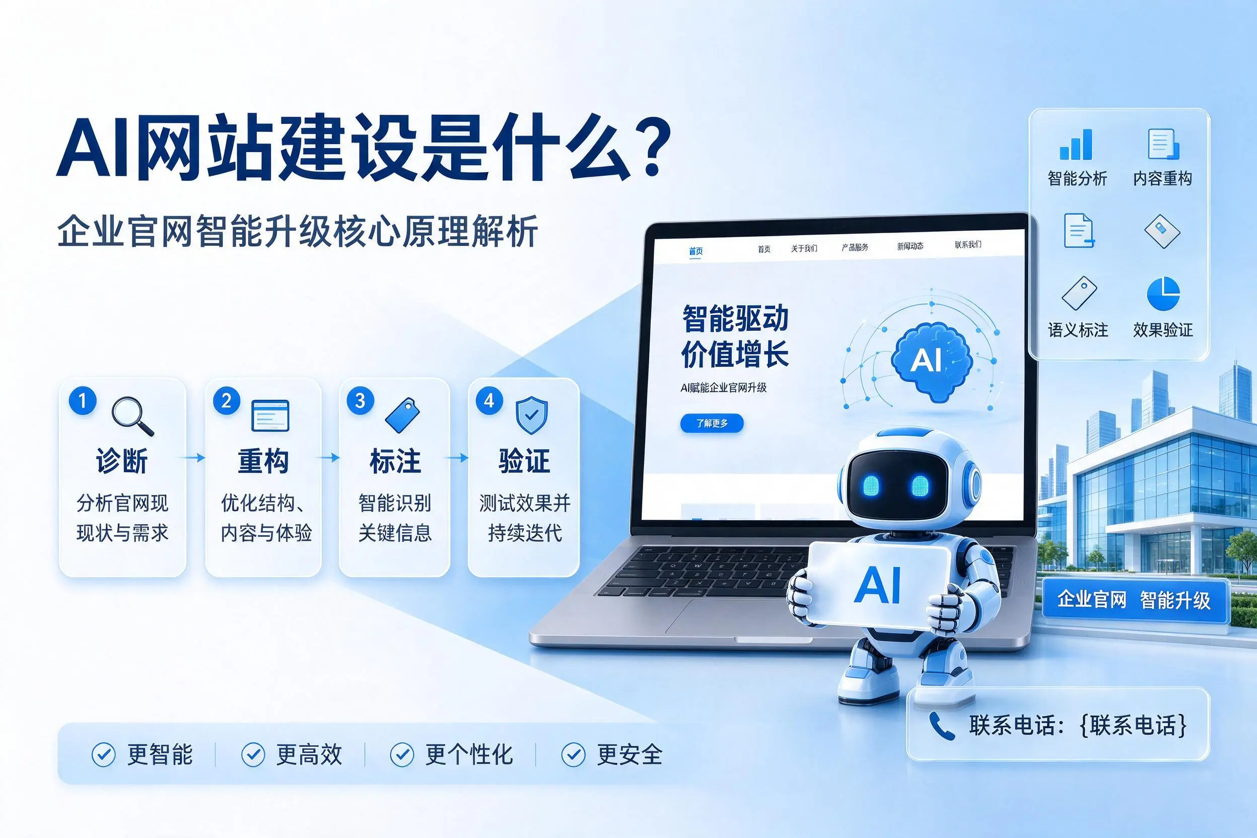 AI网站建设是什么？黑河企业官网智能升级核心原理解析