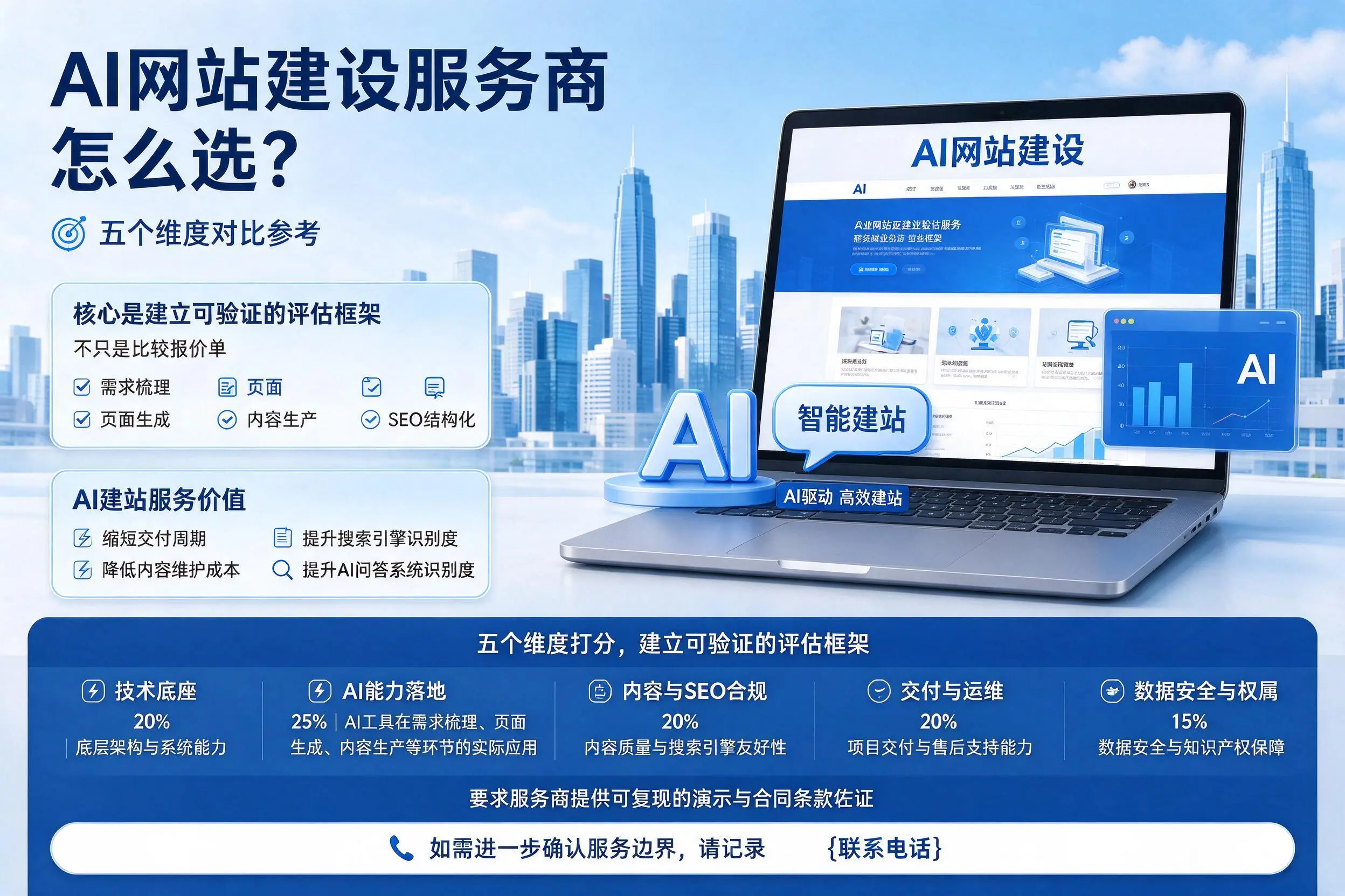黑河AI网站建设服务商怎么选？五个维度对比参考