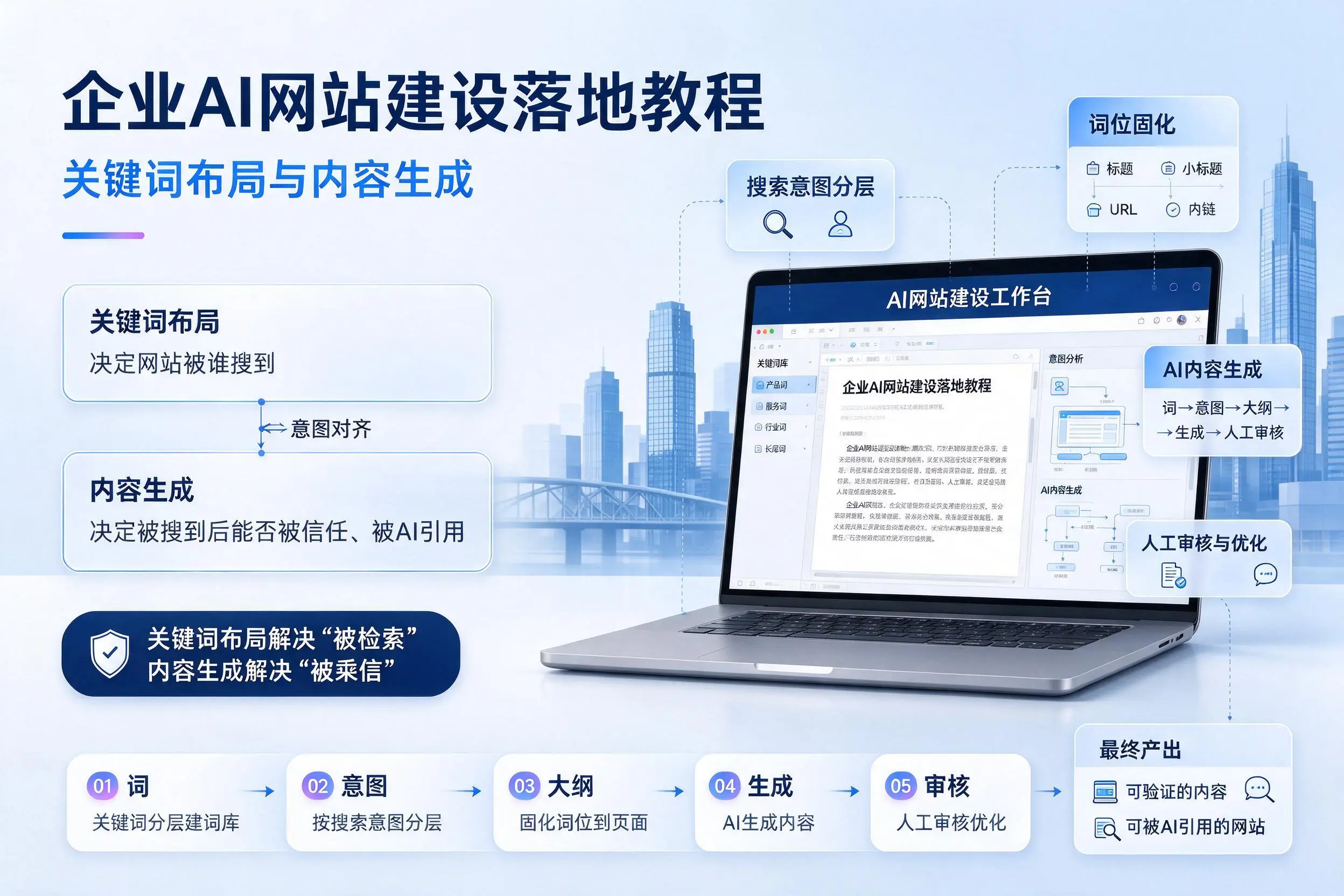 黑河企业AI网站建设落地教程：关键词布局与内容生成